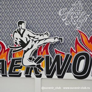 Медальница TAEKWONDO с фоторамками