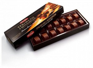 Набор конфет Победа вкуса Трюфели с коньяком Горький шоколад, 180 г