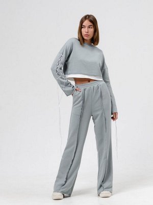 Костюм женский LACE (мышинный,шнурок) качество ЛЮКС