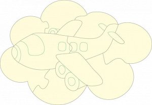 Пазл-раскраска "Самолетик"