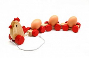 Каталка Курица с яйцами
