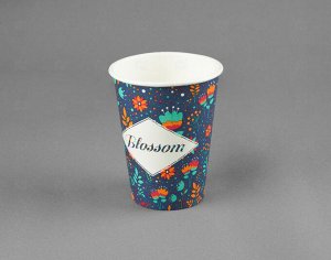 Стакан бумажный 0,3л/12oz d-90 "Blossom" Мир Упаковки (50 шт.)