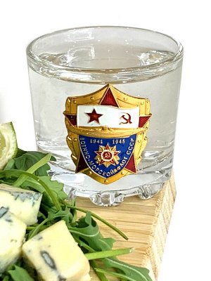 Подарочный набор стопок для мужчин «ВМФ СССР», – для подачи чистых алкогольных напитков и «shot drinks»