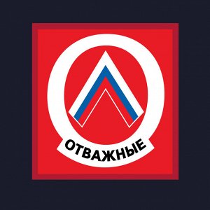 Тёмно-синяя футболка "Отважные", с термотрансфером (тр. 87)