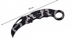 Нож-керамбит Smith &amp; Wesson Knives 32C Karambit Framelock (США), (Камуфляжный керамбит с полу-серрейторной заточкой. Отличная сталь и разумная цена по фабричной поставке) №74