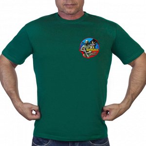 Зелёная футболка с термотрансфером "Zа Донбасс", (тр. №74)