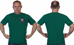 Зелёная футболка с термотрансфером "Zа праVду", (тр. №70)