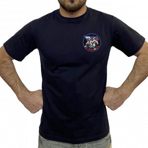 Тёмно-синяя футболка с трансфером &quot;Zа праVду&quot;, (тр. №70)