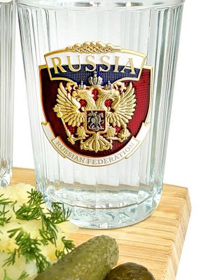 Граненые стаканы в подарок патриоту России, – статусный подарок на любое мероприятие