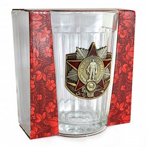 Граненый стакан «Афганистан», – подарок воину-интернационалисту в стильном дизайне №106