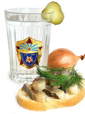 Граненый стакан «ВВС СССР», – вариант элитного/vip-подарка для мужчины