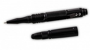 Тактическая ручка со стилусом  чёрная, №6