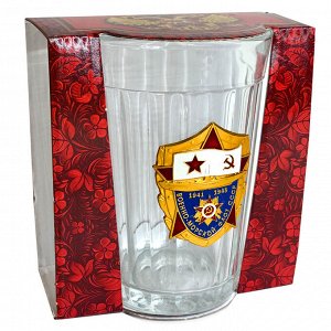 Граненый стакан «ВМФ СССР», – подарочный эксклюзив из кристально-чистого стекла с толстым донышком