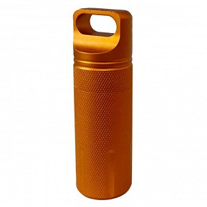 Герметичный контейнер для лекарств (оранжевый), - Важный аксессуар для длительного автономного выживания в условиях дикой природы. Контейнер не пропускает влагу, изготовлен из качественного ударопрочн