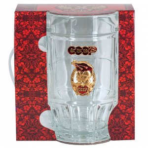 Кружка пивная стеклянная "Советская Армия", – вкус пива зависит от того, во что напиток налит! Хороший подарок для пивных эстетов