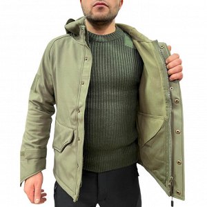 Куртка тактическая олива, - Очень теплая подкладка - 100% флис, дышащая мембрана Finetex обеспечивает идеальный микроклимат и комфорт в сложных погодных условиях. Куртка влаго и ветронепроницаемая, не