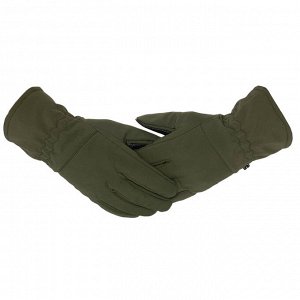 Зимние тактические перчатки Soft Shell (олива), - Материал изготовления: наружный слой – 96% полиэстер, 4% эластан, внутренний слой – флис (100% полиэстер). Влагозащищенные тактические перчатки не меш