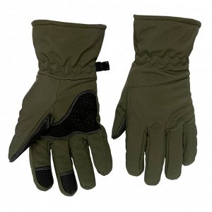 Зимние тактические перчатки Soft Shell (олива), - Материал изготовления: наружный слой – 96% полиэстер, 4% эластан, внутренний слой – флис (100% полиэстер). Влагозащищенные тактические перчатки не меш