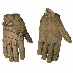 Тактические перчатки Mechanix Wear (хаки-песок), - отлично сидят на руке, придавая уверенность при работе со снаряжением и оружием (B15) №208