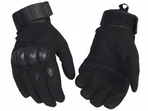 Тактические перчатки с кевларом, - новая модель черных тактических перчаток с усовершенствованными накладками и большим количеством кевларовой нити (С) №35*