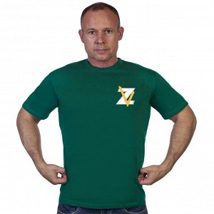 Мужская футболка Z V Армия России, – будет трудно, но необходимо! (тр 54)