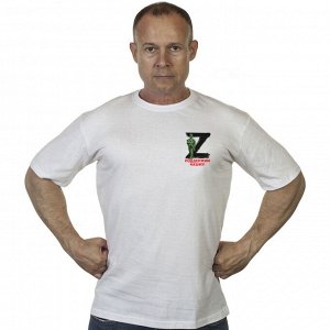 Мужская футболка Z, – давайте помнить: мы единый народ и Россия у нас одна (тр 12)