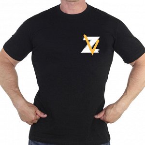 Мужская футболка ZV, – Россия такая страна, которая ничего не боится!