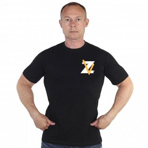 Мужская футболка ZV, – Россия такая страна, которая ничего не боится!