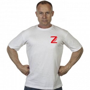 Мужская футболка с логотипом Z-2022, – огромности России боятся все! Поддержим наших! (тр 10)