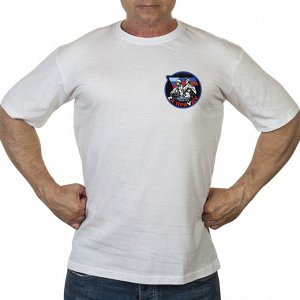 Белая футболка с трансфером "Zа праVду", (тр. №70)