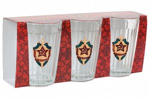 Подарочный набор стаканов "КГБ СССР", – легендарный атрибут настоящего русского стола. Поставляется в эстетичной упаковке