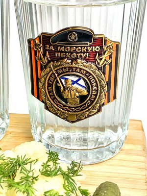 Подарочный набор стаканов «Морская пехота», – эффектная демонстрация признания авторитета и статуса морпеха