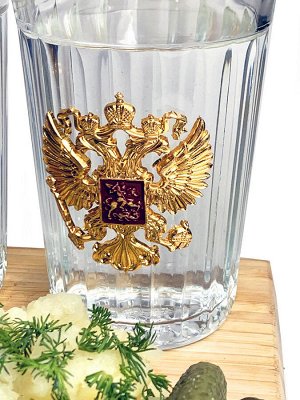 Подарочный набор стаканов «Россия», – патриотическое дизайнерское решение, воплощенное в практичных вещах