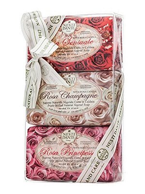 Набор мыла Rosa / РОЗА  (Чувственная Роза, Роза Шампань,  Роза Принцесса)