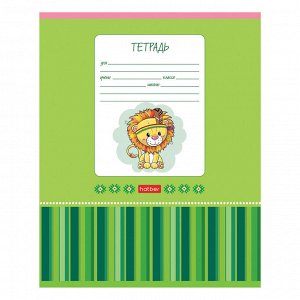 Тетрадь 12 листов, ЛИНИЯ, HATBER КОСАЯ, обложка картон, Мультяшки, 12Т5В6