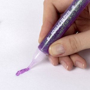 Гель с блестками ЮНЛАНДИЯ "НЕОНЧИКИ", 10,5 мл, 662253  (ЗЕЛЕНЫЙ)
