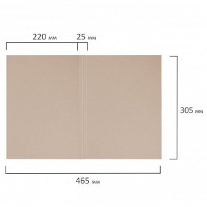 Папка без скоросшивателя "Дело", картон, плотность 440г/м2, до 200 листов, BRAUBERG, 110929