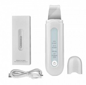 Аппарат для ультразвуковой чистки лица Ultrasonic ION / Ульразвуковая лопатка для чистки лица / Скрабер ультразвуковой