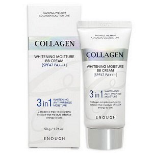 Осветляющий коллагеновый бб крем 3в1 Enough Collagen Whitening Moisture BB Cream 3 IN 1 SPF47 PA+++, 50гр