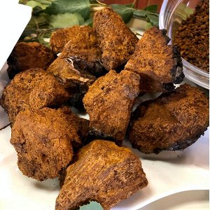 Чага берёзовая (гриб молотый, россыпь) 100 г