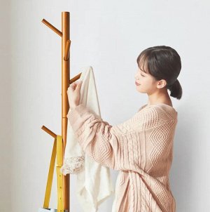 Напольная вешалка Xiaomi Linsy Home Bedroom Floor Dark Wood Coat Rack