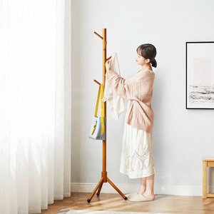 Напольная вешалка Xiaomi Linsy Home Bedroom Floor Dark Wood Coat Rack