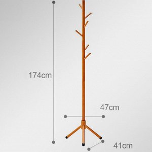 Напольная вешалка Xiaomi Linsy Home Bedroom Floor Dark Wood Coat Rack