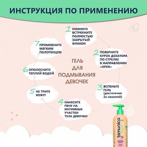Bimunica ГЕЛЬ ДЛЯ ПОДМЫВАНИЯ ДЕВОЧЕК, 250 мл