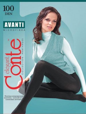 Avanti 100 колготки (Conte) плотные, непрозрачные из нитей микрофибры и Lycra, с ластовицей размеры 5, 6