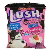 Конфеты LUSH со вкусом  клубники  с  молоком (LUSH Strawberry milk) 140 гр
