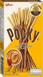 Бисквитные палочки с орехово-миндальной глазурью Pocky Almond, 43,5 гр