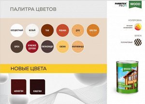 Состав защитно-красящий для древесины быстросохнущий 0.75 л. FARBITEX PROFI WOOD