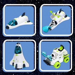 Игровой набор «Исследование космоса», 2в1: шаттл, луноход
