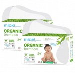 Подгузники-трусики  Organic bamboo MIOKI/MARABU, размер М(6-11кг) ,46 шт 2 пачки
